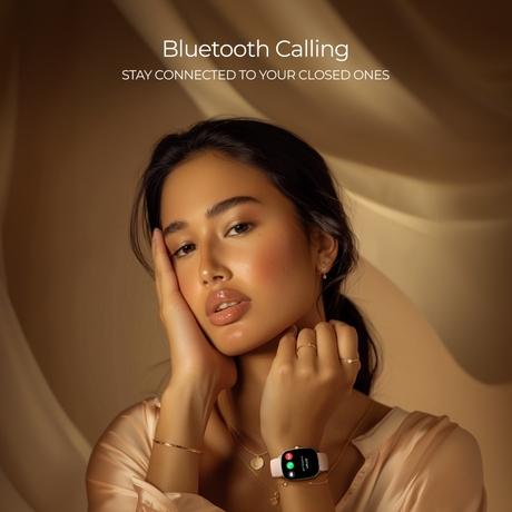 boAt Ultima Regal Smart Watch with 5.10 cm (2.01 inch) AMOLED Display Functional Crown, Watch Face Studio, Emergency SOS, BT Calling, 100+ Sports Modes (Cherry Blossom)-3