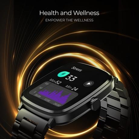 boAt Ultima Regal Smart Watch with 5.10 cm (2.01 inch) AMOLED Display Functional Crown, Watch Face Studio, Emergency SOS, BT Calling, 100+ Sports Modes (Steel Black)-4