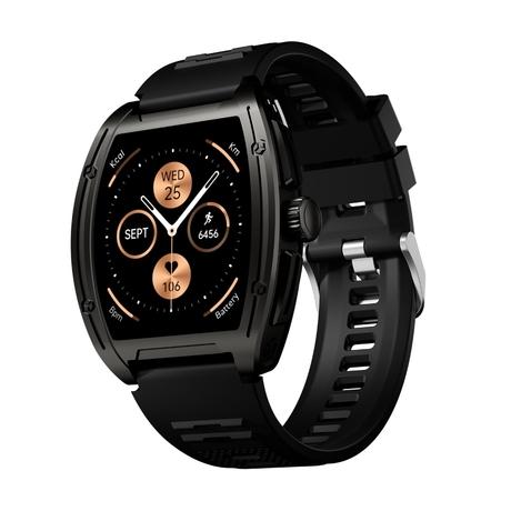 boAt Enigma Ascend Smart Watch with 4.44 cm (1.76 inch) Large HD Display, Luxurious Metal Body Design with Functional Crown, Seamless Bluetooth Calling, Health & Wellness Tracking, 200+ Cloud Watch Faces (Active Black)-0