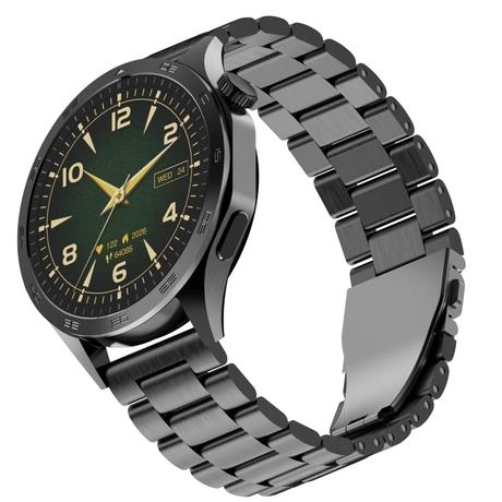 boAt Enigma Radiant Smart Watch 3.63 cm (1.43 inch) Large HD Display, Luxurious Metal Body Design with Functional Crown, Seamless Bluetooth Calling, Health & Wellness Tracking, 200+ Cloud Watch Faces (Metal Black)-2
