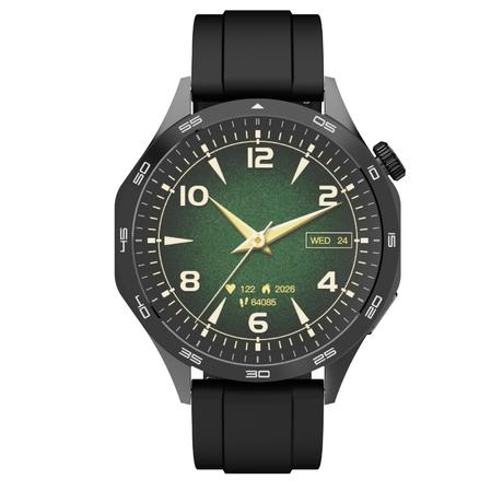boAt Enigma Radiant Smart Watch 3.63 cm (1.43 inch) Large HD Display, Luxurious Metal Body Design with Functional Crown, Seamless Bluetooth Calling, Health & Wellness Tracking, 200+ Cloud Watch Faces (Active Black)-1