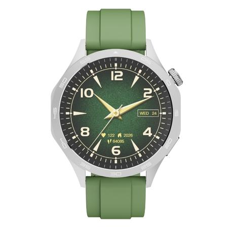 boAt Enigma Radiant Smart Watch 3.63 cm (1.43 inch) Large HD Display, Luxurious Metal Body Design with Functional Crown, Seamless Bluetooth Calling, Health & Wellness Tracking, 200+ Cloud Watch Faces (Olive Green)-1