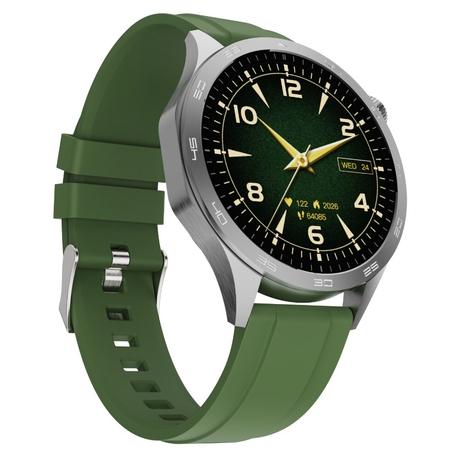 boAt Enigma Radiant Smart Watch 3.63 cm (1.43 inch) Large HD Display, Luxurious Metal Body Design with Functional Crown, Seamless Bluetooth Calling, Health & Wellness Tracking, 200+ Cloud Watch Faces (Olive Green)-2