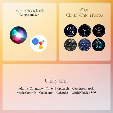 boAt Enigma Radiant Smart Watch 3.63 cm (1.43 inch) Large HD Display, Luxurious Metal Body Design with Functional Crown, Seamless Bluetooth Calling, Health & Wellness Tracking, 200+ Cloud Watch Faces (Deep Blue)-9