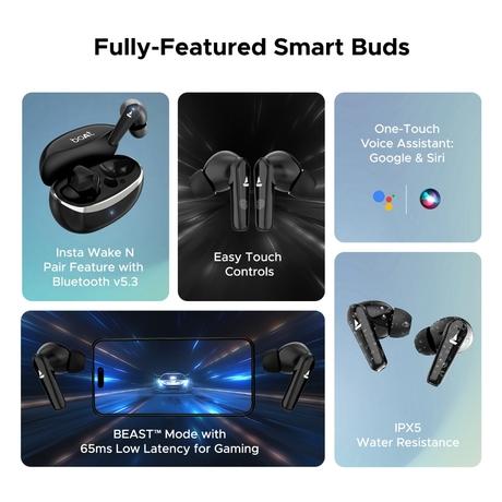 boAt Airdopes 131 Elite ANC with Active Noise Cancellation upto 32 dB, 60 HRS Playback & Chrome Design (Active Black)-7
