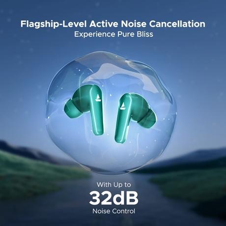 boAt Airdopes 131 Elite ANC with Active Noise Cancellation upto 32 dB, 60 HRS Playback & Chrome Design (Active Teal)-1