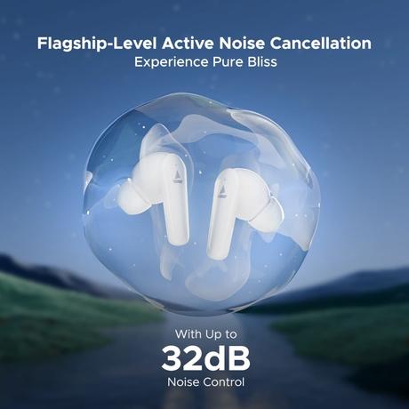 boAt Airdopes 131 Elite ANC with Active Noise Cancellation upto 32 dB, 60 HRS Playback & Chrome Design (Active White)-1