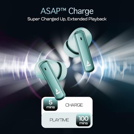 boAt Airdopes 181 Pro with 100 HRS Playback, 4 Mics ENx Technology & ASAP Charge (Frosted Mint)-6