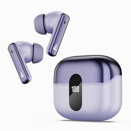 boAt Airdopes 181 Pro with 100 HRS Playback, 4 Mics ENx Technology & ASAP Charge (Lilac Serenity)-0