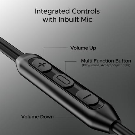 boAt Bassheads 100 C Wired In Ear Earphones with Type-C Jack, In-Line Microphone, Integrated Controls & 10 mm Drivers (Black)-2