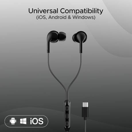 boAt Bassheads 100 C Wired In Ear Earphones with Type-C Jack, In-Line Microphone, Integrated Controls & 10 mm Drivers (Black)-4