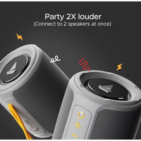boAt Stone 352 Bluetooth Speaker with 10 W RMS Stereo Sound, IPX7 Water Resistance, TWS Feature, Up to 12 H Total Playtime, Multi-Compatibility Modes and Type-C Charging (Groovy Grey)-4