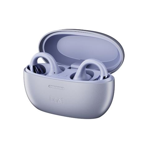 boAt Airdopes Loop With Clip-On Fit, Air Conduction Tech, 50 hrs Playback, 4 Mics with ENx, Dual EQ Modes, 12 mm Drivers, Beast Mode with 40 ms Latency, ASAP Charge (Lavender Mist)-2