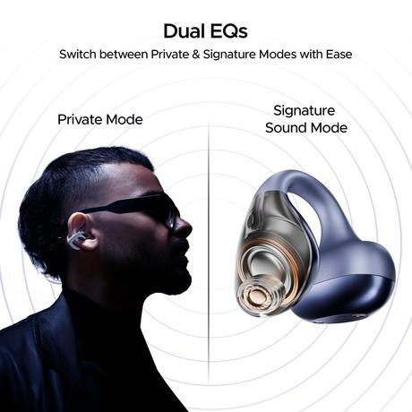 boAt Airdopes Loop With Clip-On Fit, Air Conduction Tech, 50 hrs Playback, 4 Mics with ENx, Dual EQ Modes, 12 mm Drivers, Beast Mode with 40 ms Latency, ASAP Charge (Lavender Mist)-12