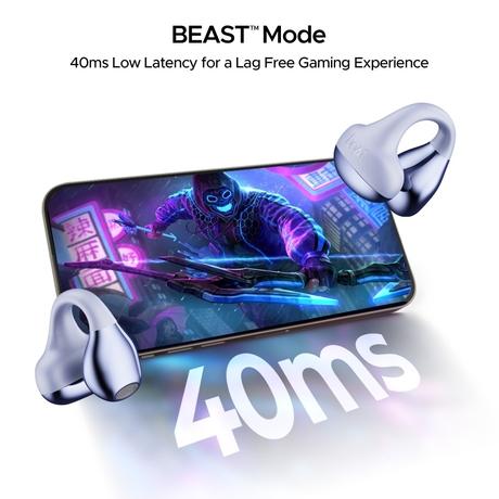 boAt Airdopes Loop With Clip-On Fit, Air Conduction Tech, 50 hrs Playback, 4 Mics with ENx, Dual EQ Modes, 12 mm Drivers, Beast Mode with 40 ms Latency, ASAP Charge (Lavender Mist)-15