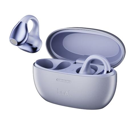 boAt Airdopes Loop With Clip-On Fit, Air Conduction Tech, 50 hrs Playback, 4 Mics with ENx, Dual EQ Modes, 12 mm Drivers, Beast Mode with 40 ms Latency, ASAP Charge (Lavender Mist)-3