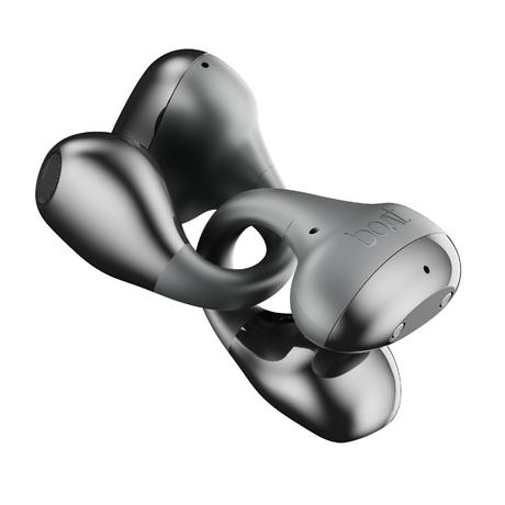boAt Airdopes Loop With Clip-On Fit, Air Conduction Tech, 50 hrs Playback, 4 Mics with ENx, Dual EQ Modes, 12 mm Drivers, Beast Mode with 40 ms Latency, ASAP Charge (Cool Grey)-4