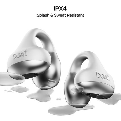 boAt Airdopes Loop With Clip-On Fit, Air Conduction Tech, 50 hrs Playback, 4 Mics with ENx, Dual EQ Modes, 12 mm Drivers, Beast Mode with 40 ms Latency, ASAP Charge (Pearl White)-16