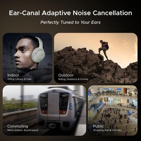 boAt Rockerz 551 ANC Pro Bluetooth Headphone With 42 dB Adaptive ANC, 72 Hours Plackback, 40 mm drivers, Enx Tech, Beast Mode, BT v5.4, Foldable Cups (Hazel Beige)-8