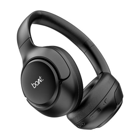boAt Rockerz 551 ANC Pro Bluetooth Headphone With 42 dB Adaptive ANC, 72 Hours Plackback, 40 mm drivers, Enx Tech, Beast Mode, BT v5.4, Foldable Cups (Cosmic Black)-0