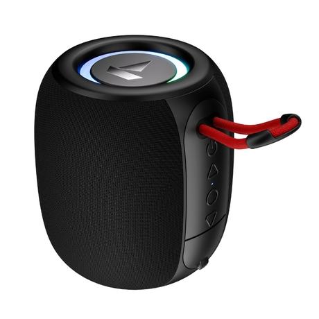 boAt Stone 208 Bluetooth Speaker with 5 W Signature Sound, 8 hours of Playback, 52 mm Drivers, Built in mic, RGB lights (Raging Black)-0
