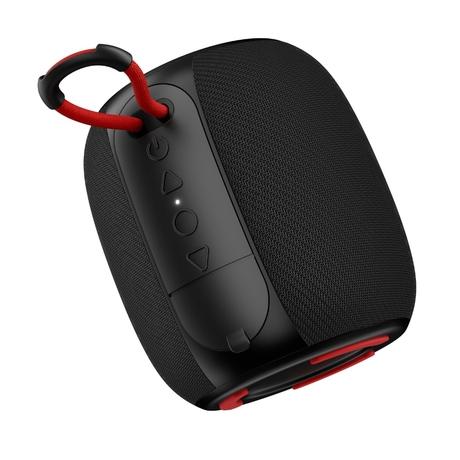 boAt Stone 208 Bluetooth Speaker with 5 W Signature Sound, 8 hours of Playback, 52 mm Drivers, Built in mic, RGB lights (Raging Black)-2