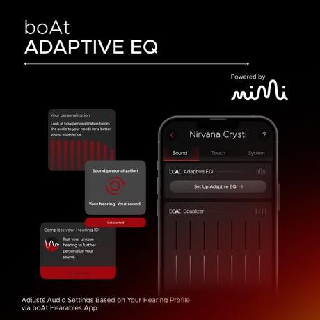 boAt Nirvana Crystl, Transparent Case, Spatial Audio, ANC ( Up to 32 dB), 100 Hrs Battery, 4 Mics ENx, Dual Pair, App Support, Bluetooth Earbuds, TWS Ear Buds Wireless Earphones with mic (Blazing Red)-10