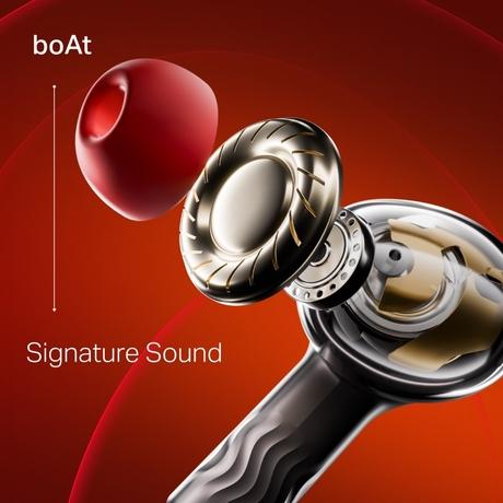 boAt Nirvana Crystl, Transparent Case, Spatial Audio, ANC ( Up to 32 dB), 100 Hrs Battery, 4 Mics ENx, Dual Pair, App Support, Bluetooth Earbuds, TWS Ear Buds Wireless Earphones with mic (Blazing Red)-8