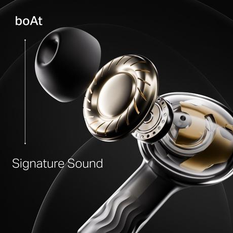 boAt Nirvana Crystl, Transparent Case, Spatial Audio, ANC ( Up to 32 dB), 100 Hrs Battery, 4 Mics ENx, Dual Pair, App Support, Bluetooth Earbuds, TWS Ear Buds Wireless Earphones with mic (Quantum Black)-9
