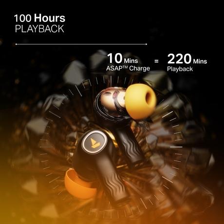 boAt Nirvana Crystl, Transparent Case, Spatial Audio, ANC ( Up to 32 dB), 100 Hrs Battery, 4 Mics ENx, Dual Pair, App Support, Bluetooth Earbuds, TWS Ear Buds Wireless Earphones with mic (Yellow Pop)-5