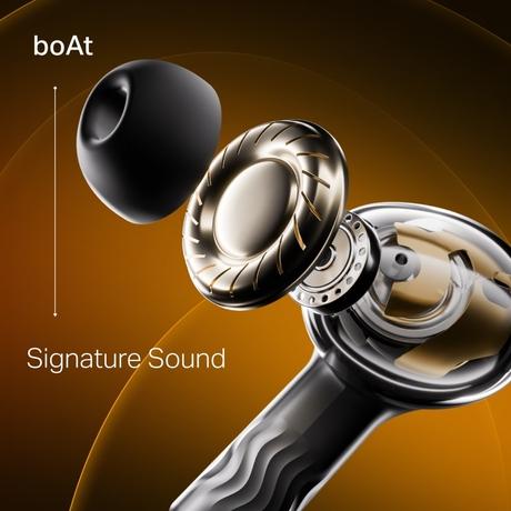 boAt Nirvana Crystl, Transparent Case, Spatial Audio, ANC ( Up to 32 dB), 100 Hrs Battery, 4 Mics ENx, Dual Pair, App Support, Bluetooth Earbuds, TWS Ear Buds Wireless Earphones with mic (Yellow Pop)-8