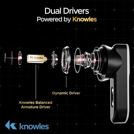 boAt Nirvana X TWS, Knowles Dual Drivers, Hi-Res Audio LDAC, App Support, ENx, Dual Pair, Spatial Audio, Fast Charge, Bluetooth Earbuds, TWS Ear Buds Wireless Earphones with mic (Cosmic Onyx)-2