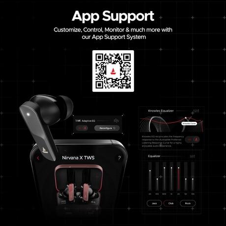boAt Nirvana X TWS, Knowles Dual Drivers, Hi-Res Audio LDAC, App Support, ENx, Dual Pair, Spatial Audio, Fast Charge, Bluetooth Earbuds, TWS Ear Buds Wireless Earphones with mic (Cosmic Onyx)-8