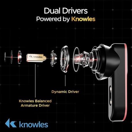 boAt Nirvana X TWS, Knowles Dual Drivers, Hi-Res Audio LDAC, App Support, ENx, Dual Pair, Spatial Audio, Fast Charge, Bluetooth Earbuds, TWS Ear Buds Wireless Earphones with mic (Galactic Red)-2