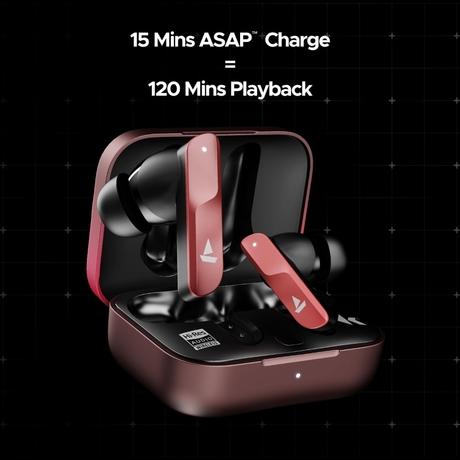 boAt Nirvana X TWS, Knowles Dual Drivers, Hi-Res Audio LDAC, App Support, ENx, Dual Pair, Spatial Audio, Fast Charge, Bluetooth Earbuds, TWS Ear Buds Wireless Earphones with mic (Galactic Red)-11