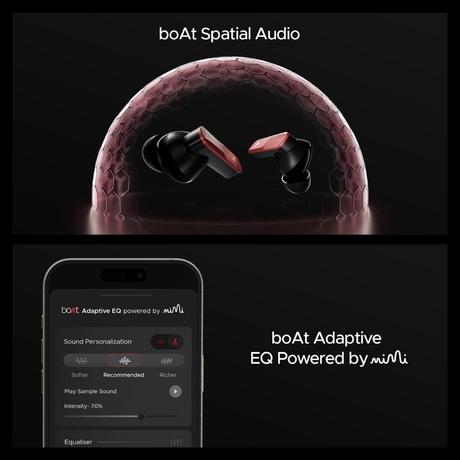 boAt Nirvana X TWS, Knowles Dual Drivers, Hi-Res Audio LDAC, App Support, ENx, Dual Pair, Spatial Audio, Fast Charge, Bluetooth Earbuds, TWS Ear Buds Wireless Earphones with mic (Galactic Red)-12