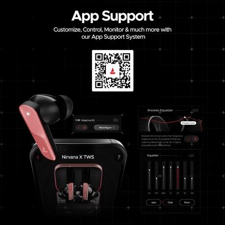 boAt Nirvana X TWS, Knowles Dual Drivers, Hi-Res Audio LDAC, App Support, ENx, Dual Pair, Spatial Audio, Fast Charge, Bluetooth Earbuds, TWS Ear Buds Wireless Earphones with mic (Galactic Red)-8