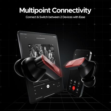 boAt Nirvana X TWS, Knowles Dual Drivers, Hi-Res Audio LDAC, App Support, ENx, Dual Pair, Spatial Audio, Fast Charge, Bluetooth Earbuds, TWS Ear Buds Wireless Earphones with mic (Galactic Red)-9