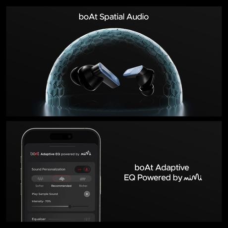 boAt Nirvana X TWS, Knowles Dual Drivers, Hi-Res Audio LDAC, App Support, ENx, Dual Pair, Spatial Audio, Fast Charge, Bluetooth Earbuds, TWS Ear Buds Wireless Earphones with mic (Mist Blue)-12