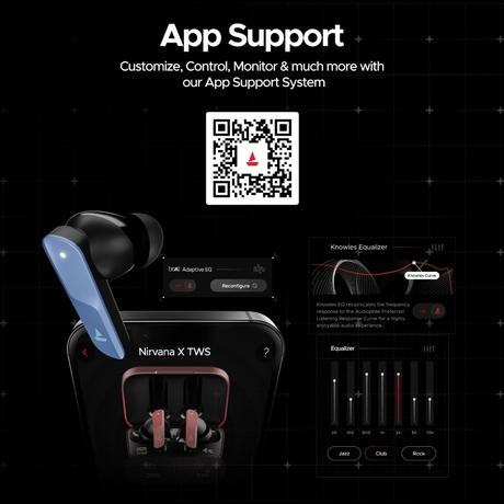 boAt Nirvana X TWS, Knowles Dual Drivers, Hi-Res Audio LDAC, App Support, ENx, Dual Pair, Spatial Audio, Fast Charge, Bluetooth Earbuds, TWS Ear Buds Wireless Earphones with mic (Mist Blue)-8