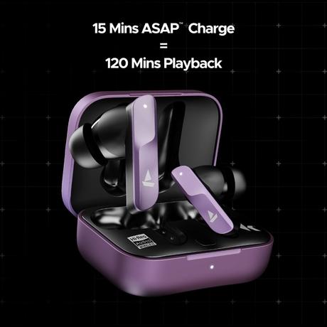 boAt Nirvana X TWS, Knowles Dual Drivers, Hi-Res Audio LDAC, App Support, ENx, Dual Pair, Spatial Audio, Fast Charge, Bluetooth Earbuds, TWS Ear Buds Wireless Earphones with mic (Smoky Amethyst)-11