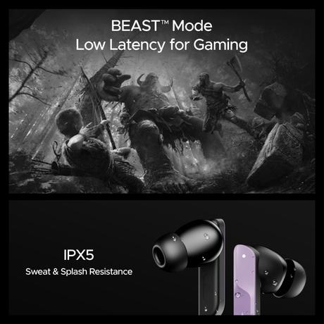 boAt Nirvana X TWS, Knowles Dual Drivers, Hi-Res Audio LDAC, App Support, ENx, Dual Pair, Spatial Audio, Fast Charge, Bluetooth Earbuds, TWS Ear Buds Wireless Earphones with mic (Smoky Amethyst)-13