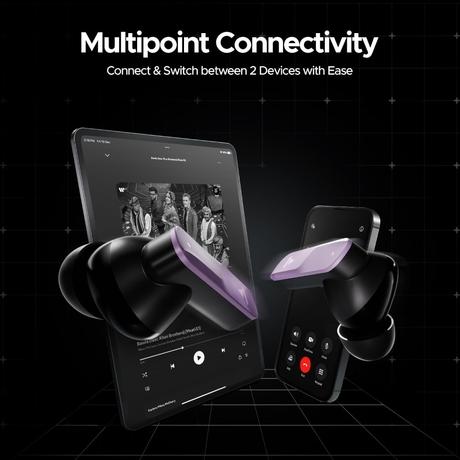 boAt Nirvana X TWS, Knowles Dual Drivers, Hi-Res Audio LDAC, App Support, ENx, Dual Pair, Spatial Audio, Fast Charge, Bluetooth Earbuds, TWS Ear Buds Wireless Earphones with mic (Smoky Amethyst)-9