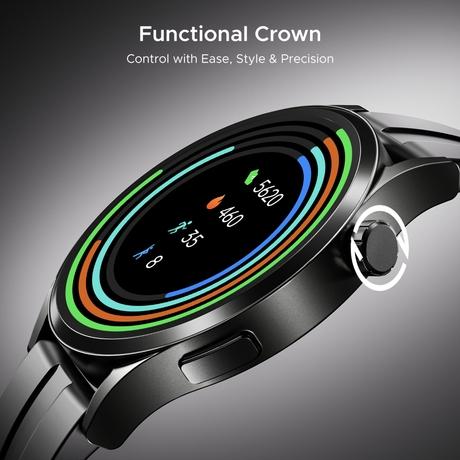 boAt Chrome Horizon Smartwatch, Midnight Black-1