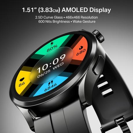boAt Chrome Horizon Smartwatch, Midnight Black-2