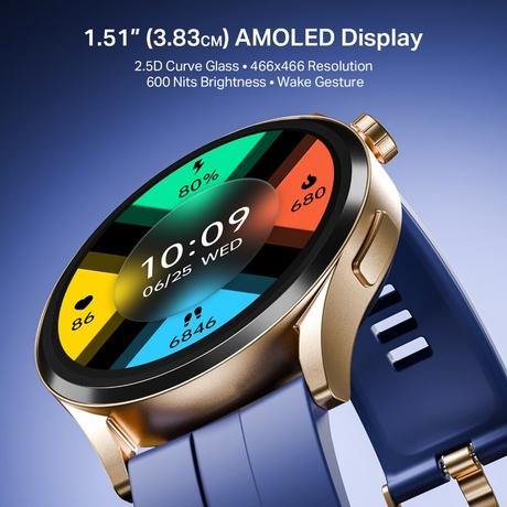 boAt Chrome Horizon Smartwatch, Royal Blue-2