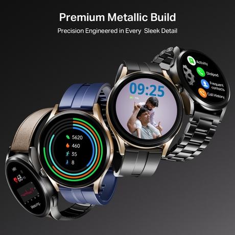 boAt Chrome Horizon Smartwatch, Steel Black-5