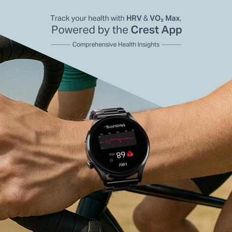 boAt Chrome Horizon Smartwatch, Steel Black-7