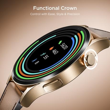boAt Chrome Horizon Smartwatch, Coco Brown-1