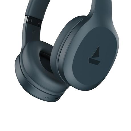 boAt Rockerz 412 On Ear Bluetooth Wireless Headphones with 60 hours Playback Time, 40 mm Drivers with boAt Signature Sound, IPX4 Rating, ENx Tech and Adaptive Fit (Bold Blue)-3